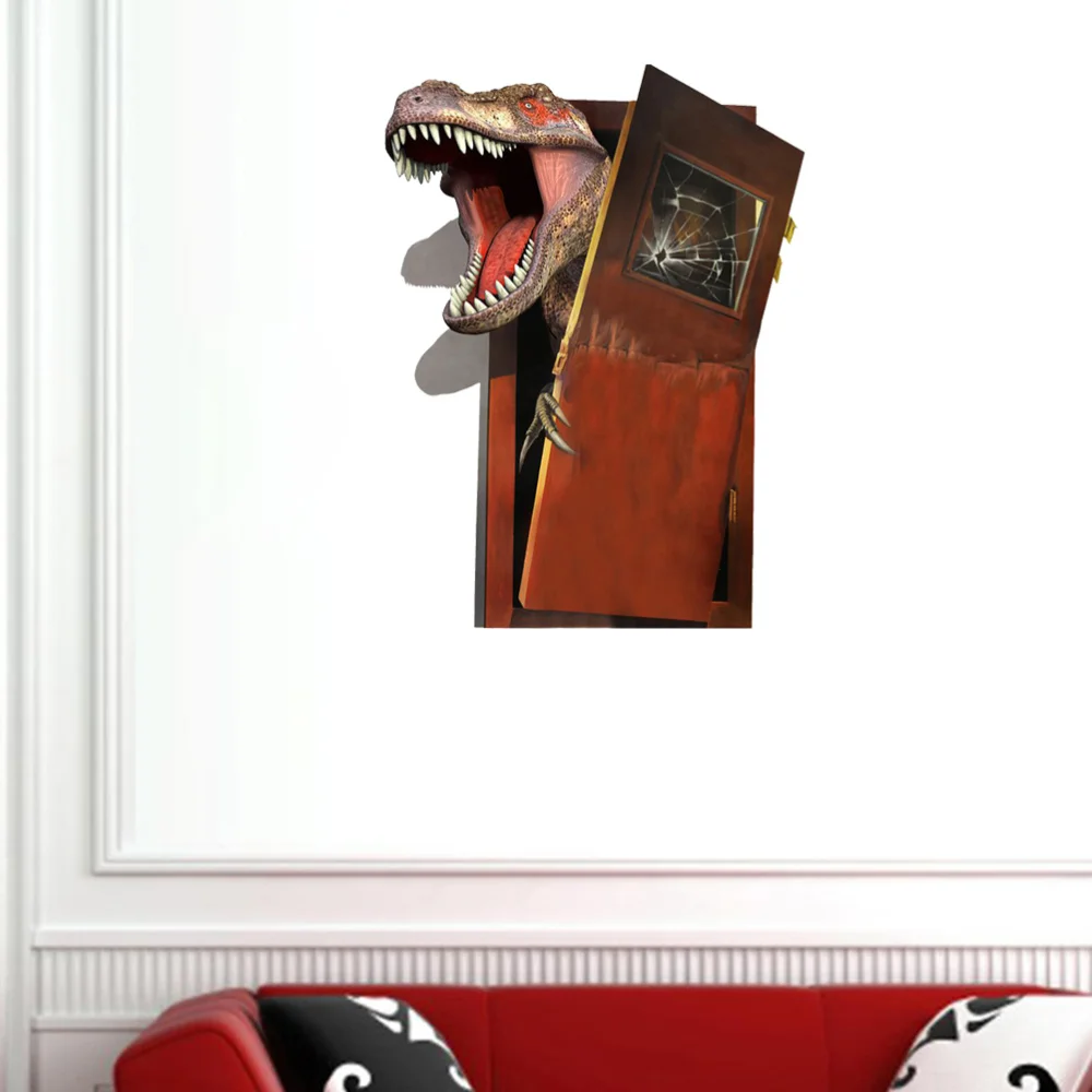 

Vinyl 3D Dinosaurs Wall Stickers Kids Room Home Decoration Window Wall Decals