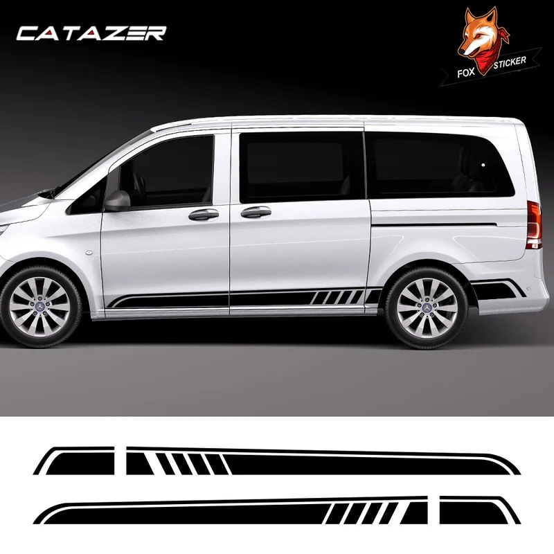 

Наклейки на боковую полоску для юбки Mercedes Benz Vito Viano Valente Metris V Class W447 W639 V260