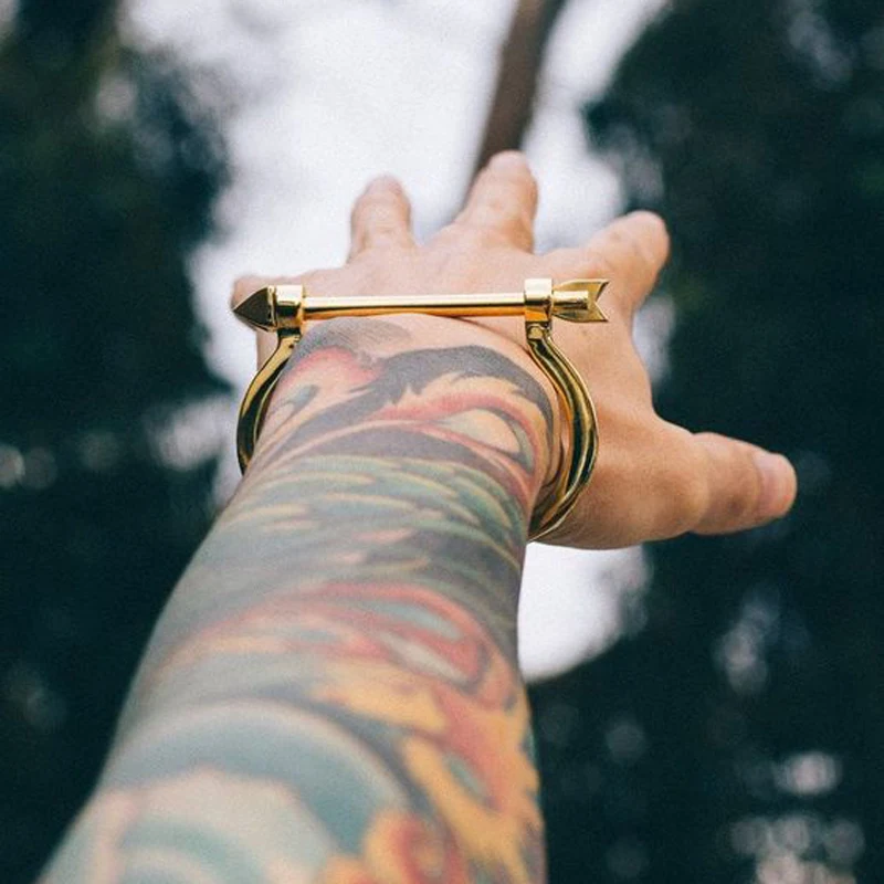 Mcllroy браслеты для мужчин/нержавеющая сталь/Мода/панк/Стрела/Влюбленные/браслет