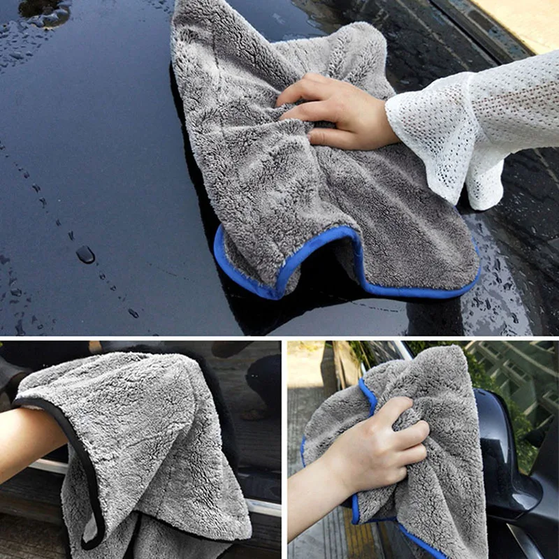 Полотенце для автомойки 1000GSM микрофибра автомойка ткань супер толстая плюшевая