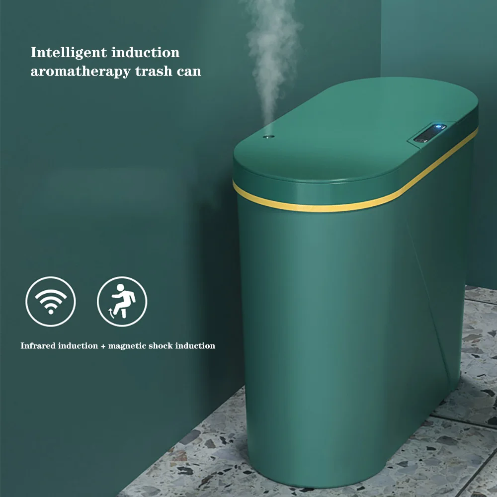 Creative smart sensor automatic trash can with aromatherapy enlarge