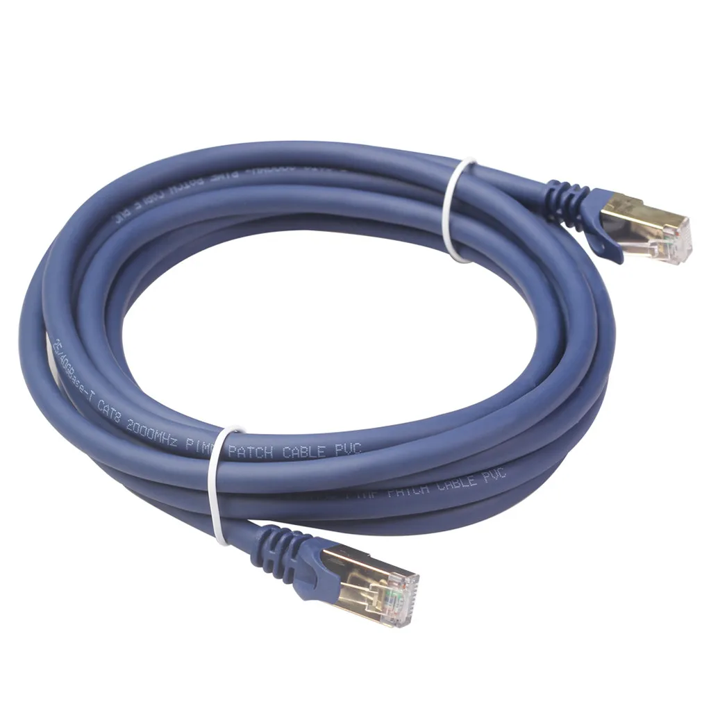 

Ethernet-Кабель Cat 8, Профессиональный сетевой коммутационный кабель 40 Гбит/с, 2000 МГц, высокоскоростной Ethernet-Кабель Cat 8 для CAT7/CAT6/CAT5E/5 406 #2