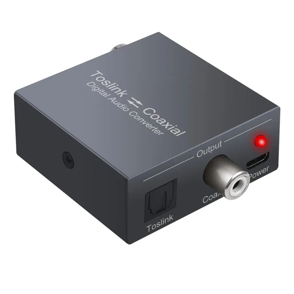Proster Optical SPDIF Toslink to Coaxial Bi-derectional Swith Splitter converter 1mm Cable |