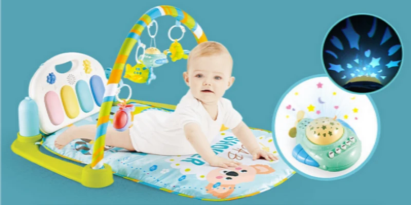 Игровой коврик для раннего развития гимнастический ползания детский игровой