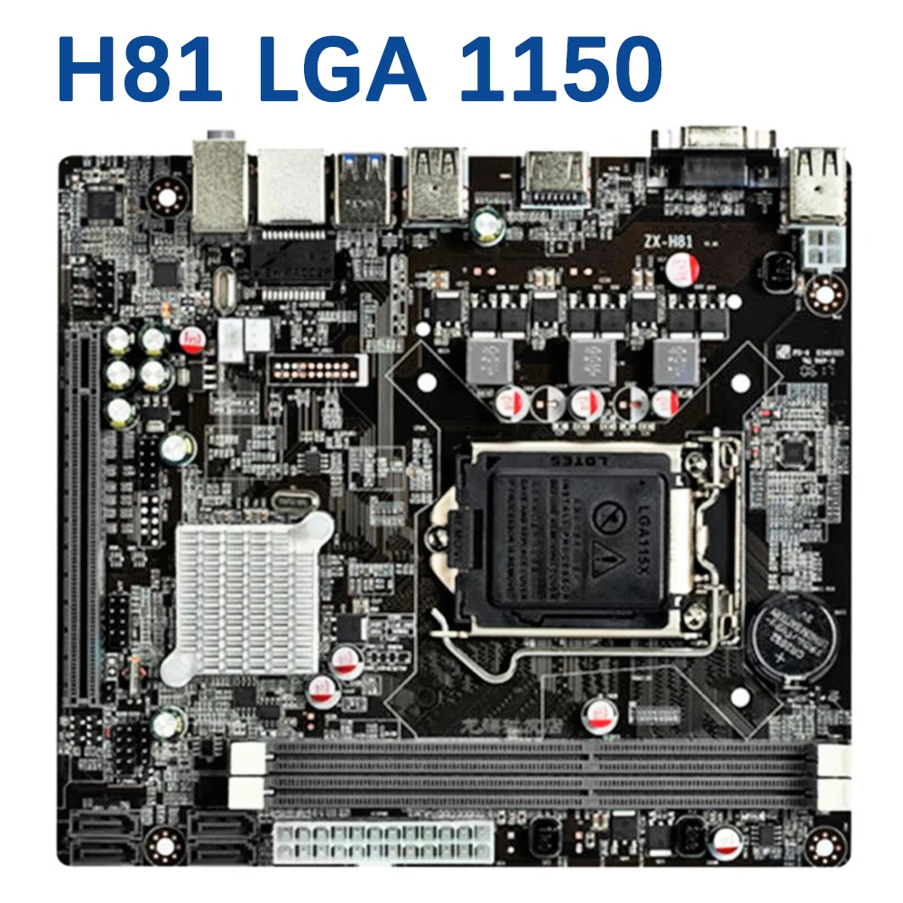 H81 LGA 1150 материнская плата Socket LGA1150 Micro ATX настольный USB 3 0 двухканальный 16 ГБ DDR3 для