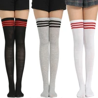 sexy striped long socks knee high stockings women lengings girl leg warmer knee socks women high socks christmas stockings