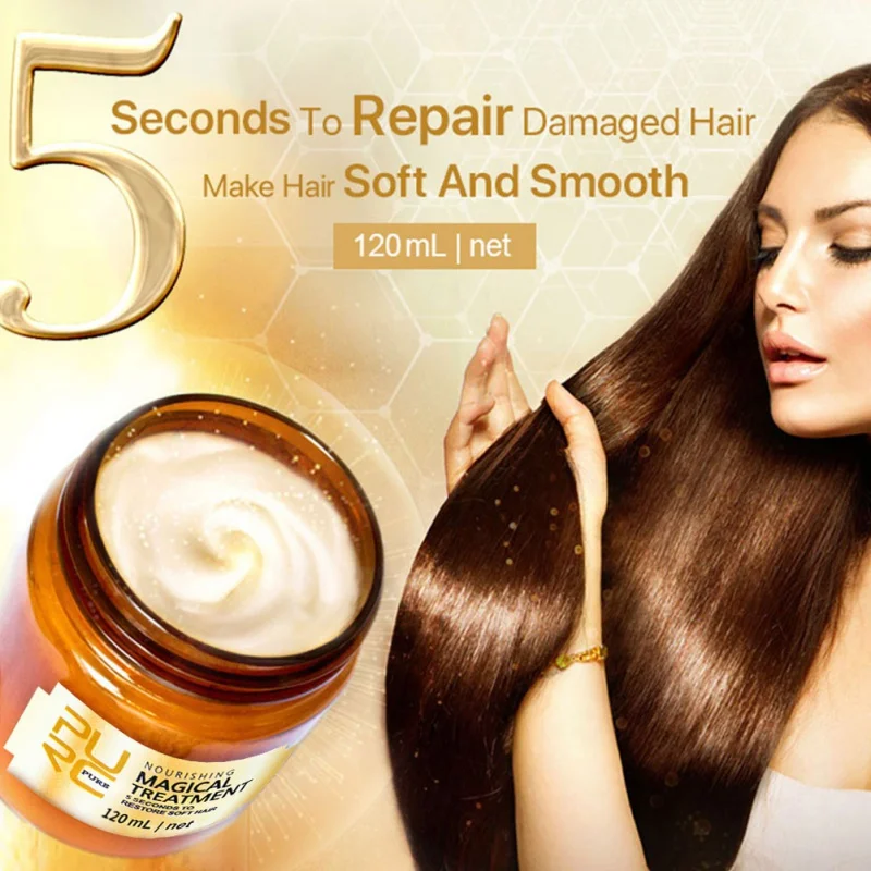 

120ML Magic Deep Hair Cream Repair keratin Hair & Scalp Treatment Nutrition Soft Baking Oil