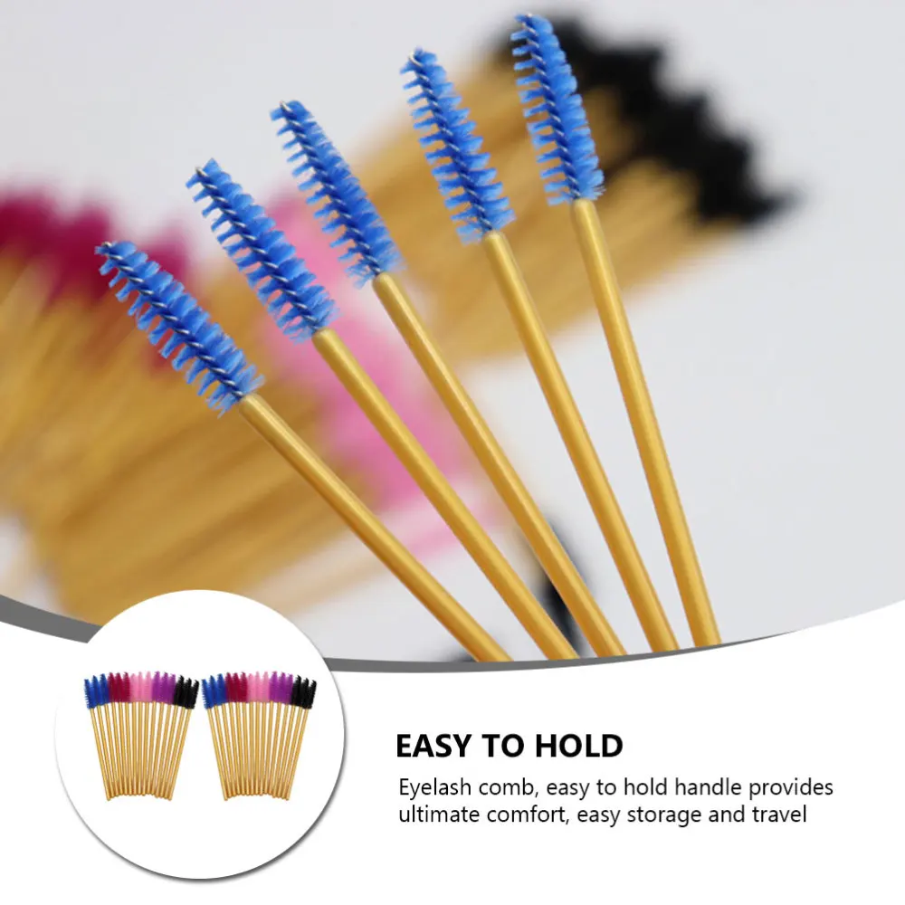 

250pcs Disposable Eyelash Brush Lash Comb Eyelash Mascara Brushes Makeup Tool