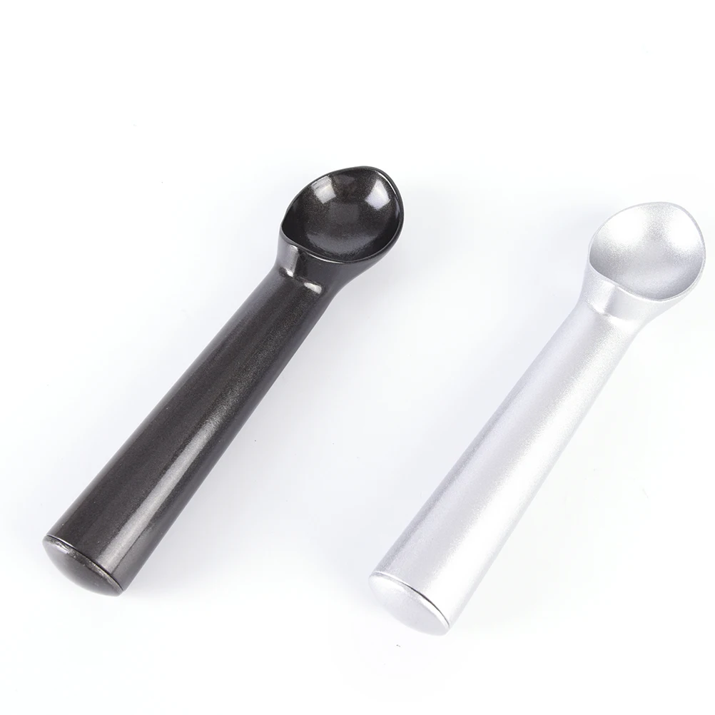 1 шт. черный/серебристый алюминиевый сплав ручка для мороженого ложка печенья