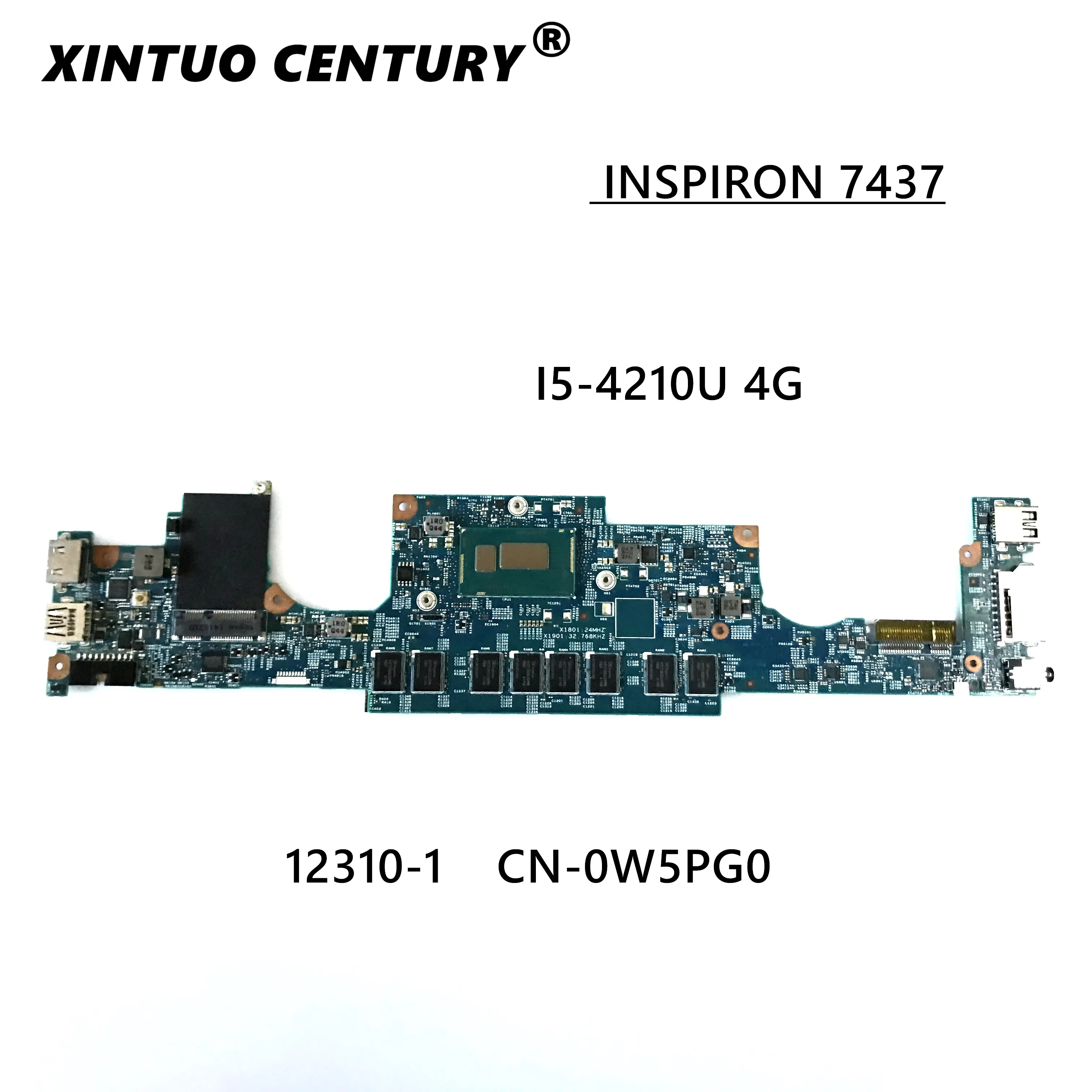 

Материнская плата для ноутбука DELL INSPIRON 7437, модель W5PG0 DOH40 12310-1, модель PKNM5, материнская плата 4G