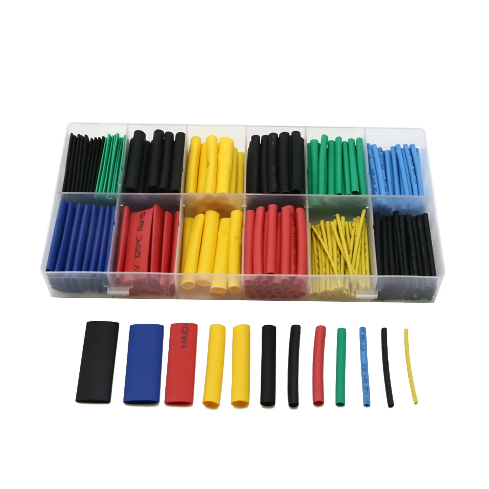 

280pcs Heat Shrink Tube Wrap Assortment Set Tubing Electrical Connection Cable Sleeve Kit For DIY Rc Toys
