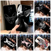 huagetop sphynx cat soft rubber phone cover for redmi note 9 8 8t 8a 7 6 6a go pro max redmi 9 k20