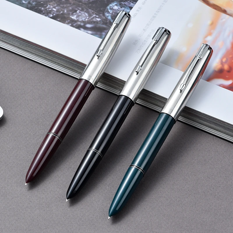 

Hero 616 3 pcs series fine fountain pen Medium black red green FREE shipping