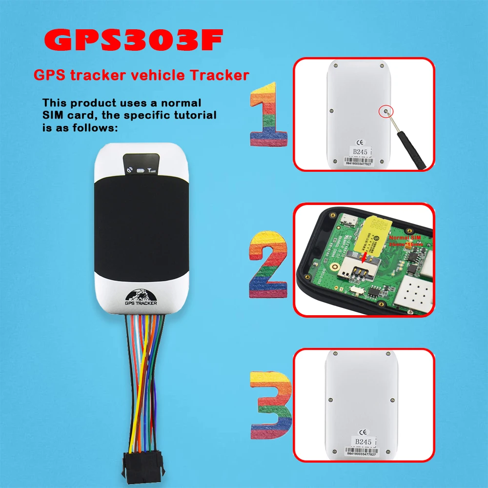 Coban gps трекер GPS303F/TK303F встроенная GPS/GSM антенна ACC Рабочая сигнализация отключите
