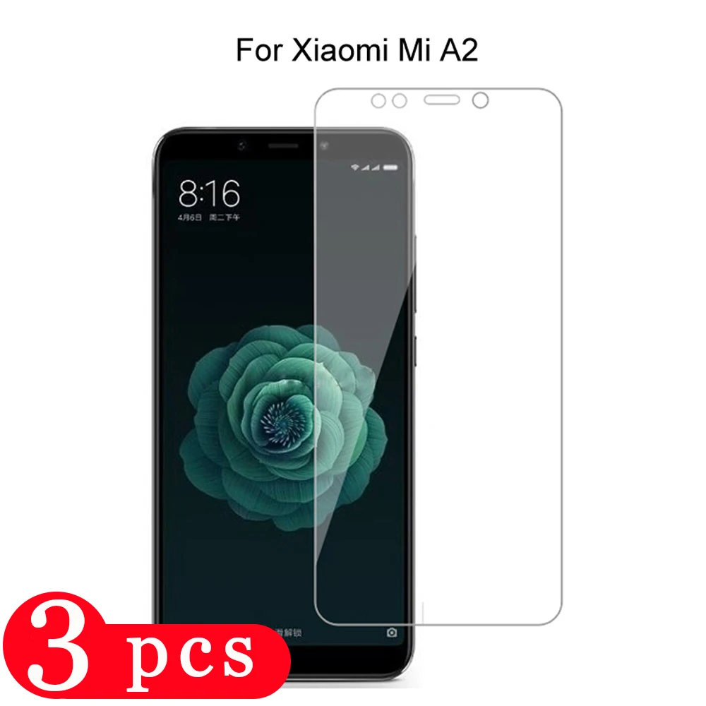 3 шт. для xiaomi mi A2 lite закаленное стекло A3 Защитная пленка защита экрана телефона на