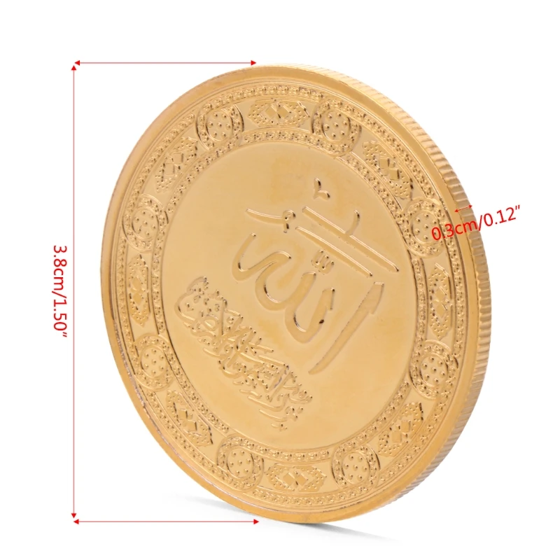

Gold Plated Saudi Arabia Commemorative Challenge Coin Collection Token Souvenir