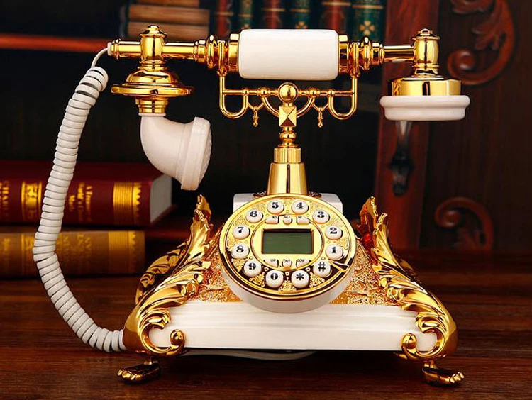 GSM sim-карта беспроводной телефон 900 МГц 1800 МГц Европейский стиль винтажный Красный Белый беспроводной телефон домашний офис дом из смолы