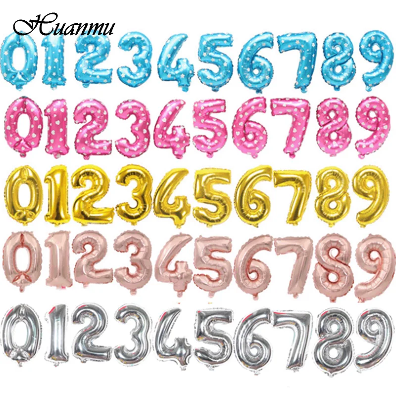 13 дюймов Количество воздушных шаров большой розовое золото фигурка из серебра
