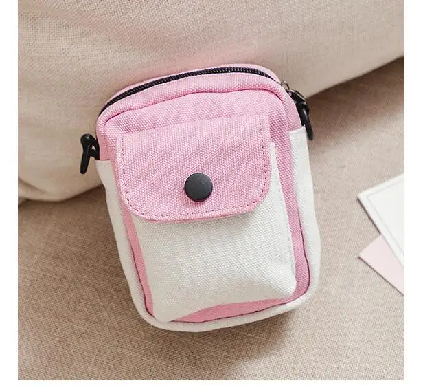 5 шт./лот! Детская модная контрастная цветная Холщовая Сумка-почтальонка