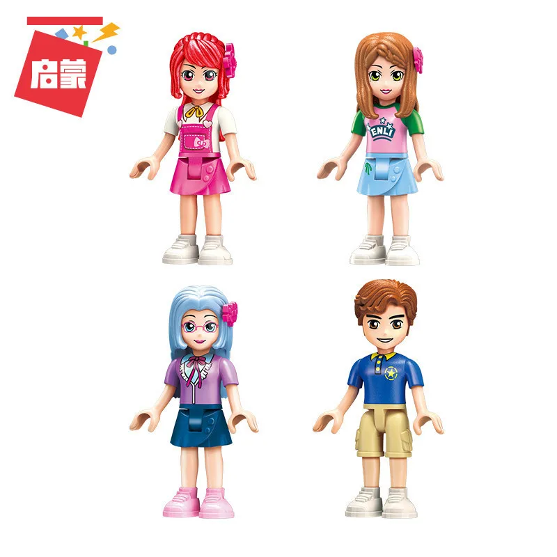 

609PCS Enlightenment Building Blocks 2015 Happy Parade Train Colorful Holiday Town Girl Small Particles Assembled Toy Gift