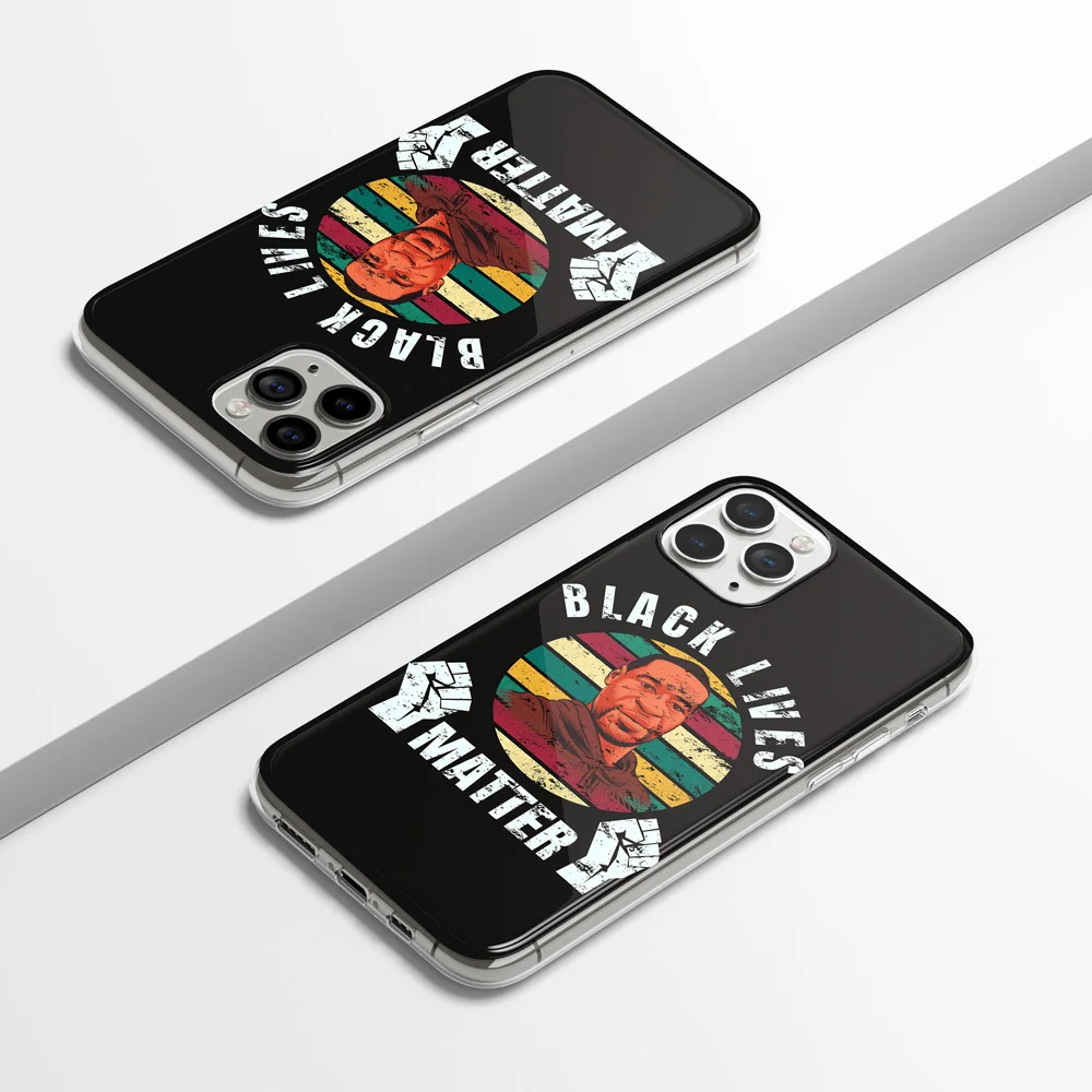 

Black Lives Matter Printted Cell Phone Cover Case for iPhone 11 X XR XS Pro Max TPU Protection Phone Case 5.8'' Phone Back Cover