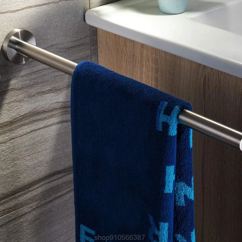 

41cm Length 304 Stainless Steel Towel Rack Towels Holder Bar Rail Hanger for Home Kitchen Bathroom N26 20 Dropshipping