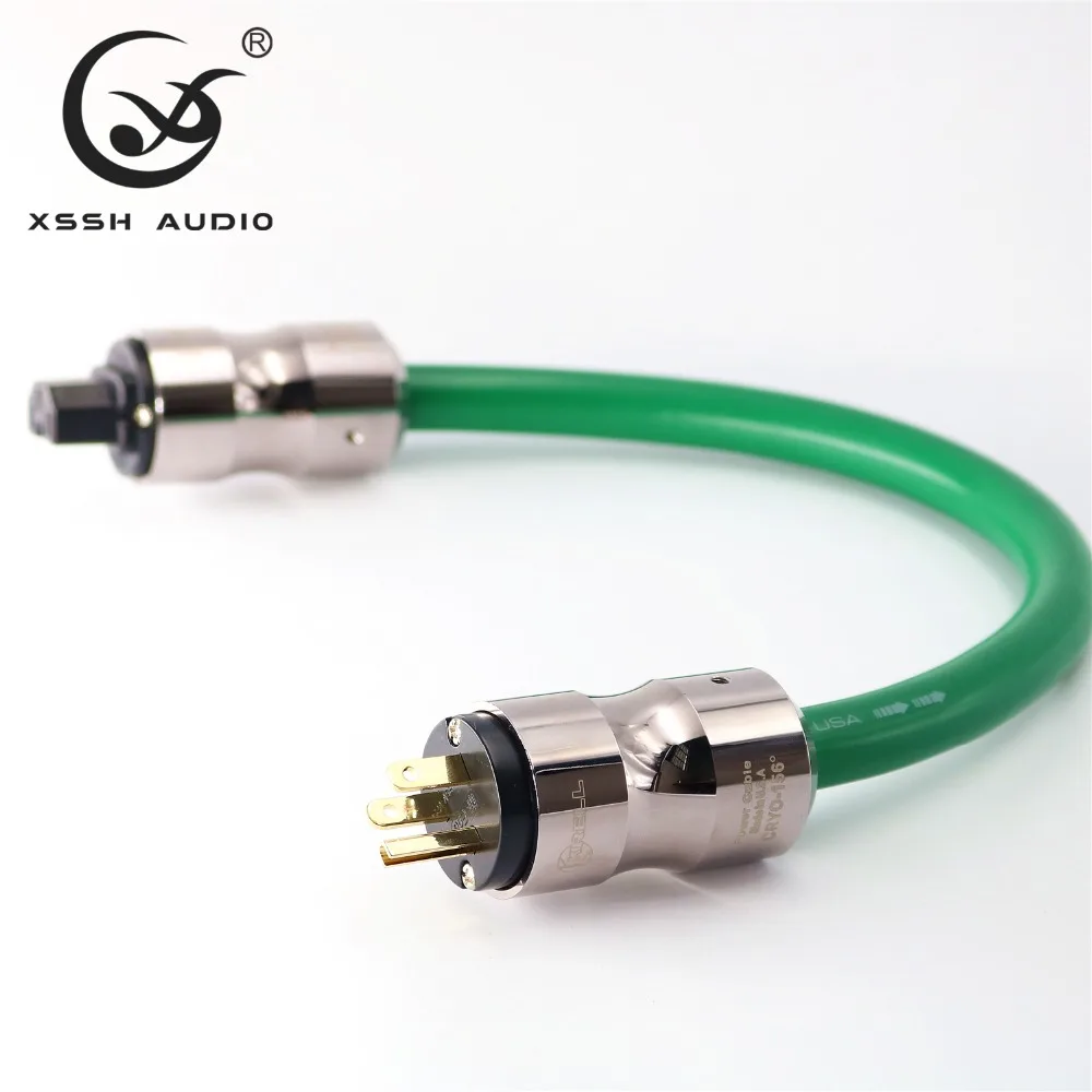 Оптовая продажа Hi-Fi Кабель питания OFC шнур 1 м 2 3 4 5 провод с гнездовым и мужским