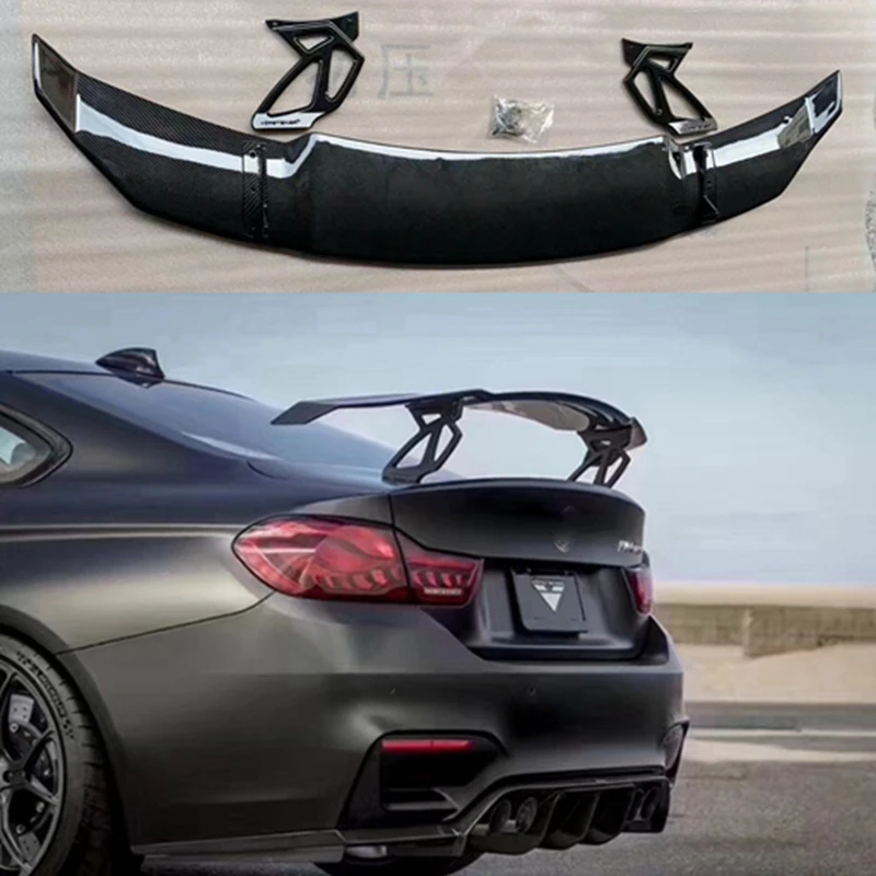 Для BMW F80 M3 F82 M4 M5 M6 спойлер в стиле Vorsteiner GT углеродное волокно багажник губа крыло
