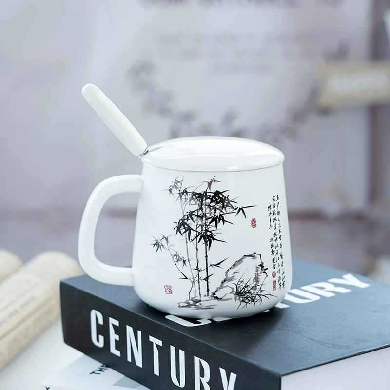 

Travel Custom Mugs Coffee Cups Ceramic Temperature Reusable Cup Chinese Style Regalos Personalizados Fashion Tea Cup BD50MS