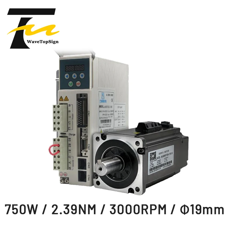 

JMC AC Servo Motor Driver Set JASD7502-20B+80JASM507230K-17BC 80JASM507230K-17BC-SC 750W 3000RPM 2.39NM