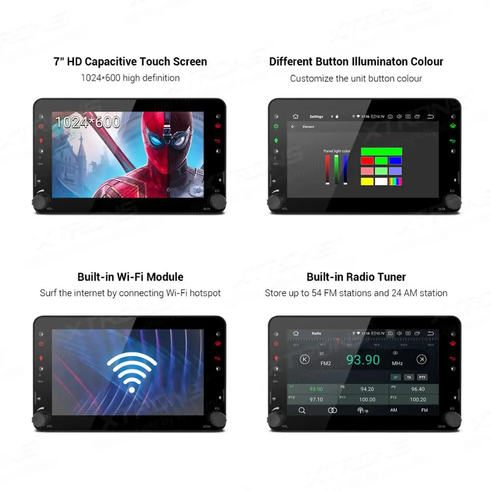 XTRONS 7&quot Android 10.0 Car Multimedia Stereo Player GPS For Alfa Romeo 159 939 Brera Spider 2006 2007 2008 2009 2010 NO DVD |