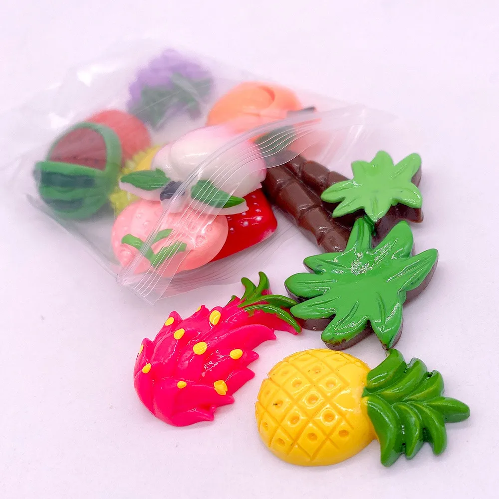 11 шт. поставки слаймов набор фруктов Украшения наполнитель для DIY изготовления