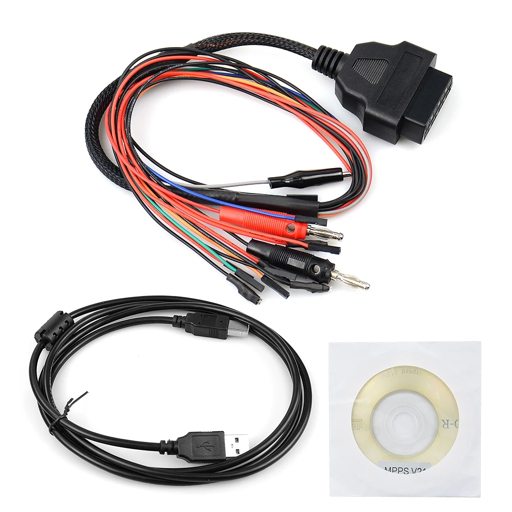 Низкая цена MPPS V21 V18.12.3.8 ECU чип тюнинг лучше чем V18 OBD разрывной верстак Pinout кабель |