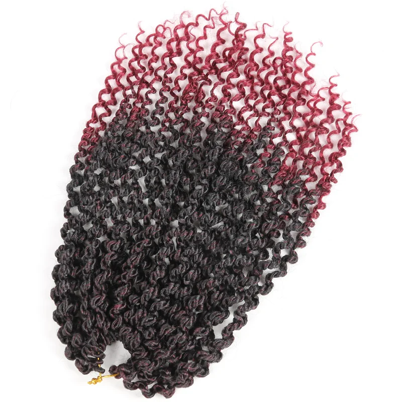 Весна Твист вьющиеся 14 дюймов Длина предварительно витой крючком косы для