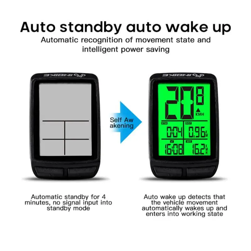 

2021 INBIKE IC508 Wireless Code Meter For Bicycle Riding Odometer Speed Detector English Bicycle Code Meter Bicycle Odometer