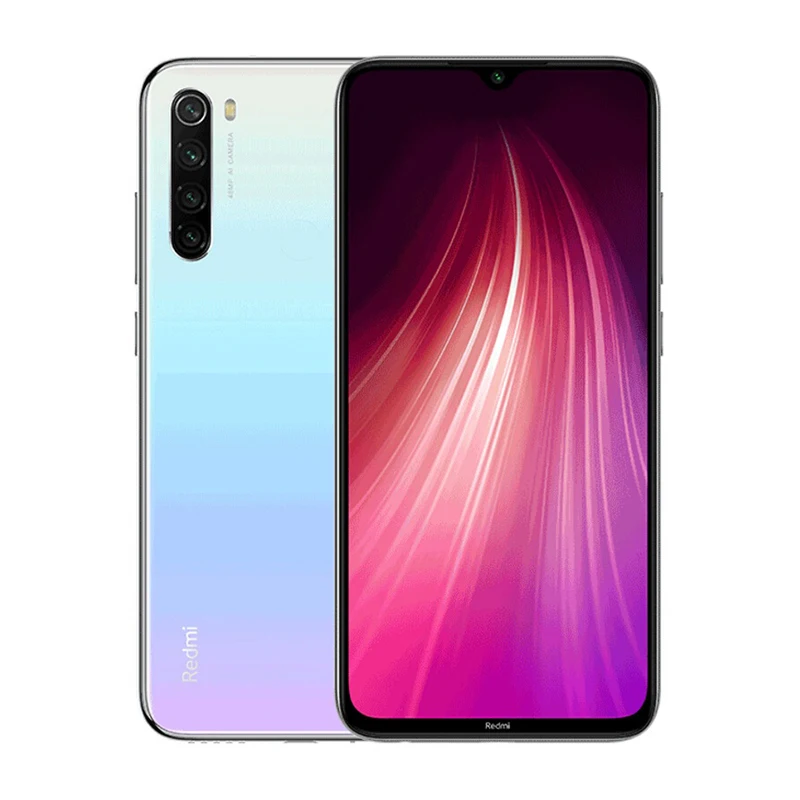 White Смартфон Xiaomi Redmi Note 8 с глобальной версией, 4 ГБ, 64 ГБ, 48мп, четыре камеры Snapdragon 665, 4000 мА/ч, 18 Вт, QC 3,0, мобильный телефон - Цвет: White