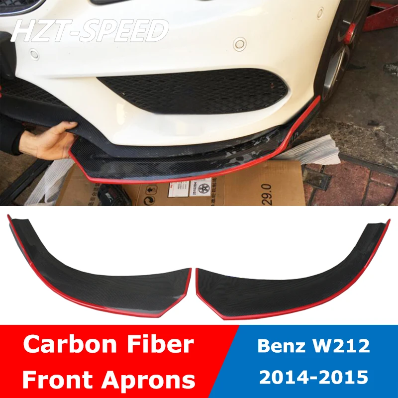 Чехол для переднего бампера W212 R из углеродного волокна Benz E200 E260 E300 E63 2014