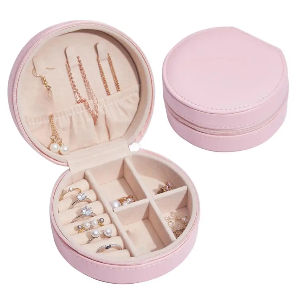 

Лидер продаж шкатулка для драгоценностей Портативный милые модные серебряные ювелирные изделия Органайзер Дисплей дорожная сумка чехол д...