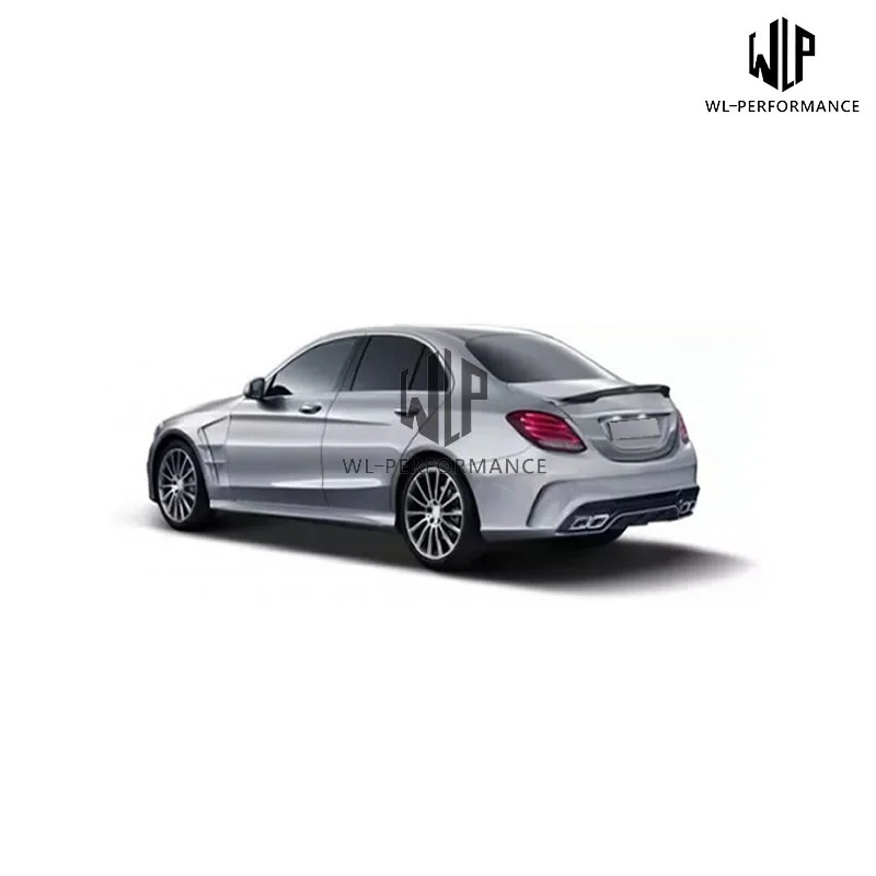 W205 комплект кузова автомобиля ПУ Неокрашенный передний бампер задний для Mercedes Benz