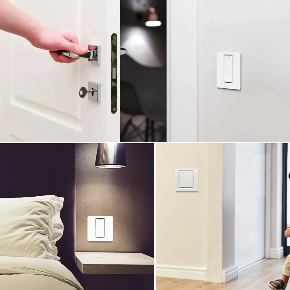 Apple Homekit ЕС стандарт 220 в wi-fi переключатель кнопочные переключатели стеклянный