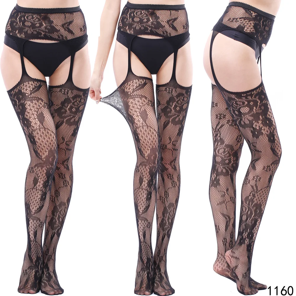 

High Stockings + Suspender Garter Belt Lingerie Women's Tights Pantyhose Sexy Stocking Garter Belt Temptation Nightwear Erotic L