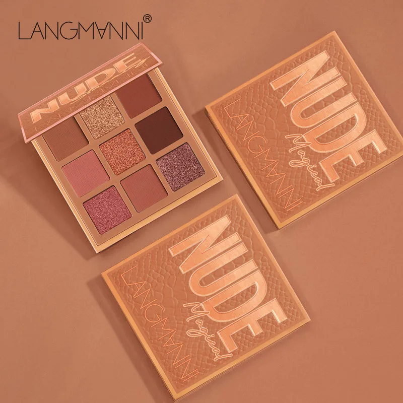 Телесный макияж тени для век Палитра долговечные блестящие макияжа Голый