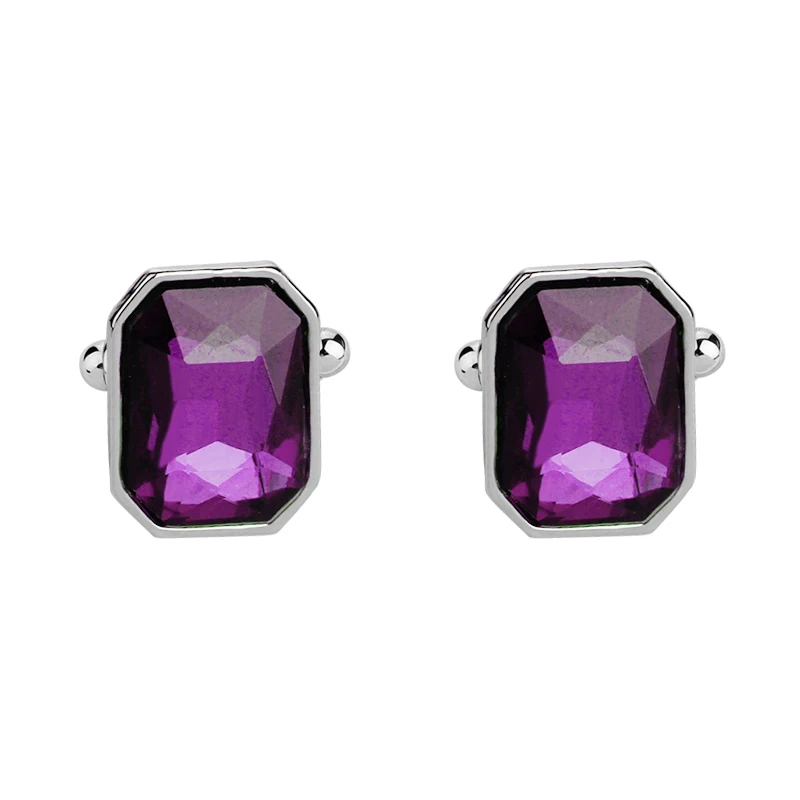 Настоящие запонки с камнями розовый синий фиолетовый зеленый оранжевый