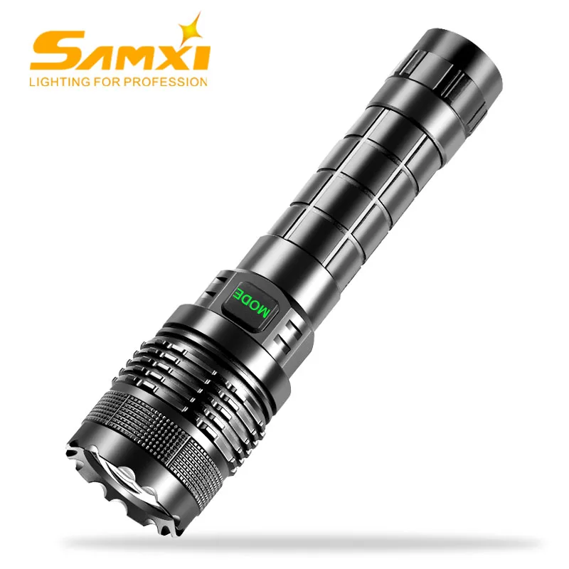 Тактический фонарь светодиодный заряжаемая Светодиодная лампа высокой мощности