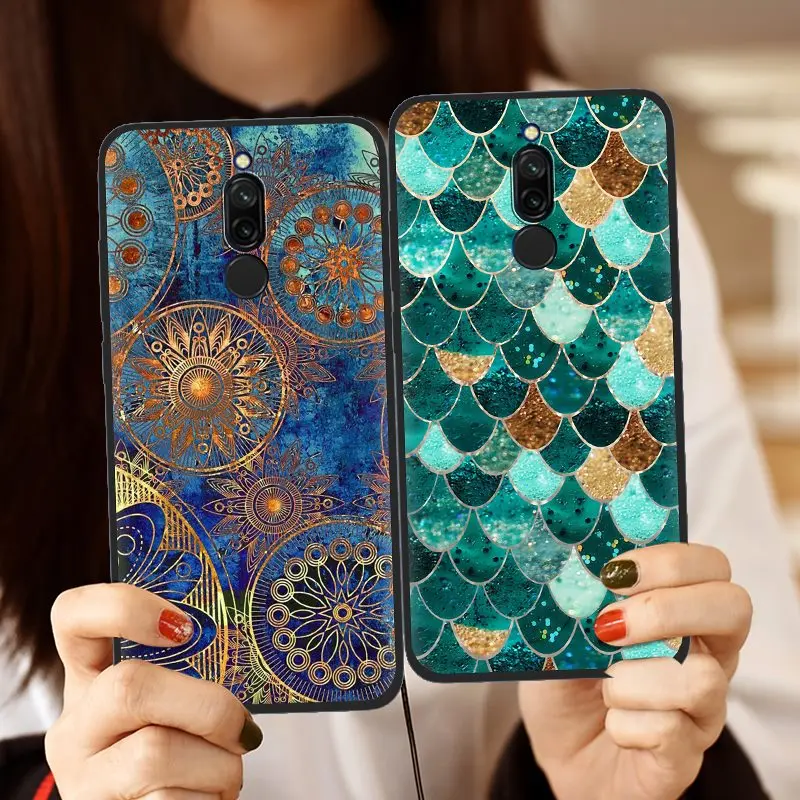 Чехол для телефона Xiaomi Redmi 8, устойчивый к грязи, милый, ударопрочный, антиударный, мягкий, водонепроницаемый, с ремешком-браслетом на шнурке.