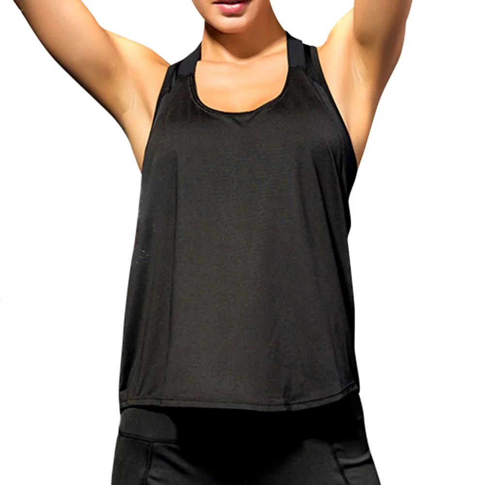 

Women Scoops Neck Racerback Quick Dry Strappy Athletic Workout Tank Top Vest B2Cshop