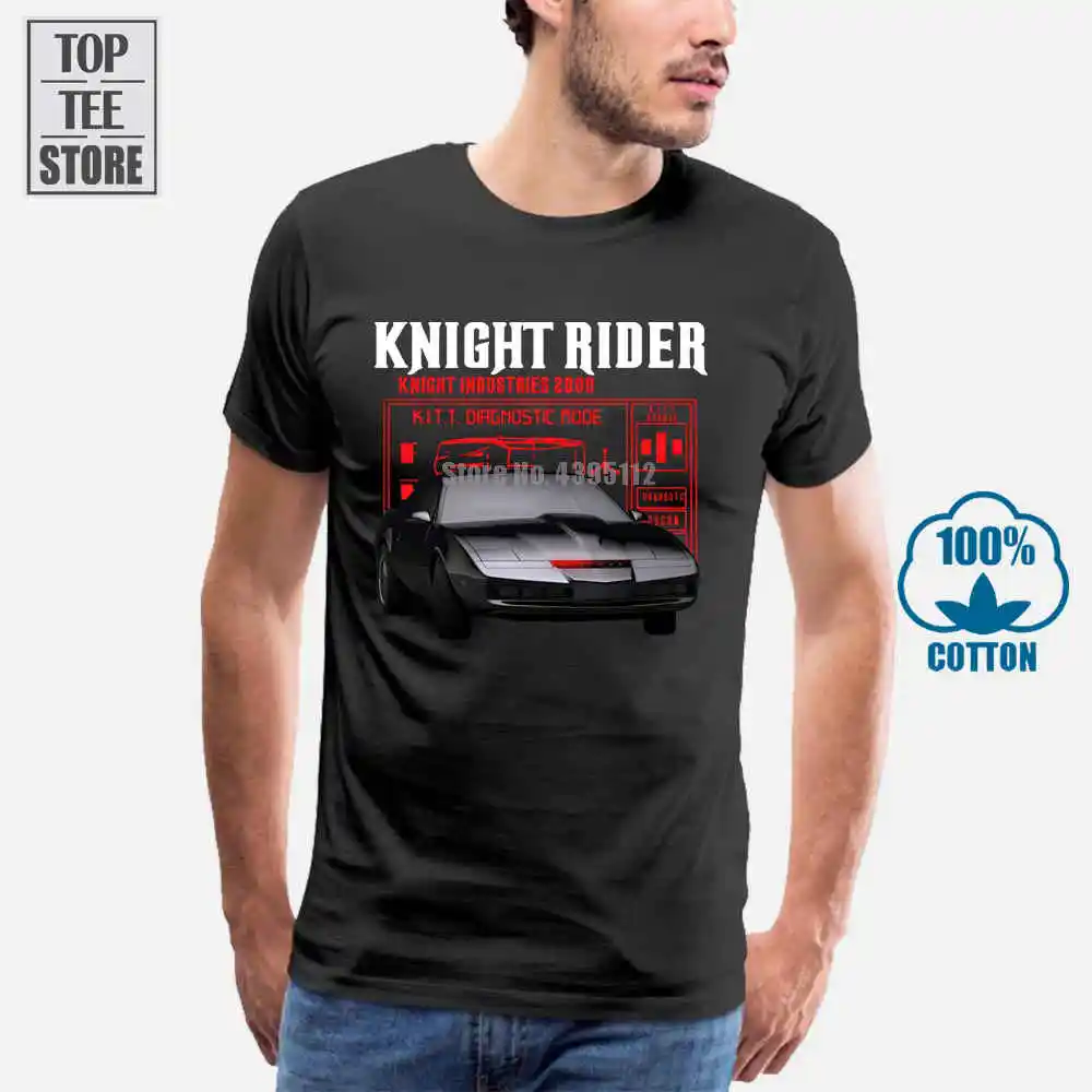 Мужская футболка с принтом Knight Rider Kitt Ретро Tv Hasselhoff сто 80'S размеры от S до 4Xl|men t
