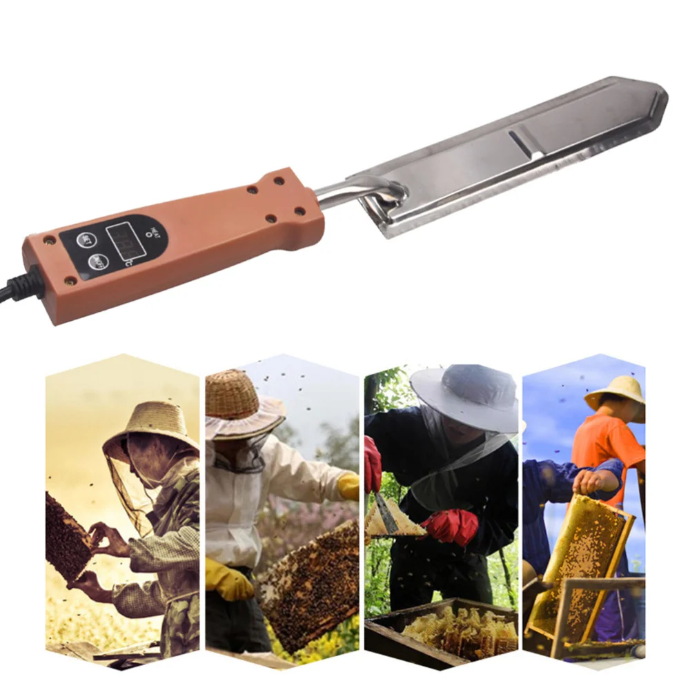 

Uncapping Stainless Steel Electric Beekeeping Scraper Honey Cutter Tool (US Plug)