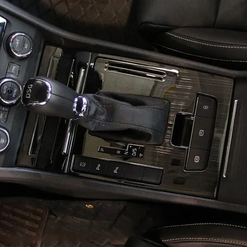 

2 шт., декоративные наклейки на панель переключения передач из нержавеющей стали для Skoda Superb 3 2016-2018