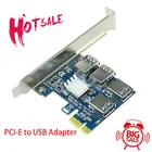 PCI-E-PCI-E адаптер 1 поворот 4 PCI-Express слот 1x до 16x USB 3,0 карта расширения для майнинга PCIe преобразователь для майнинга BTC